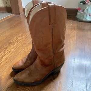 DURANGO WOMEN’S Sz 6.5 M BROWN LEATHER WESTERN COWBOY BOOTS RD-762